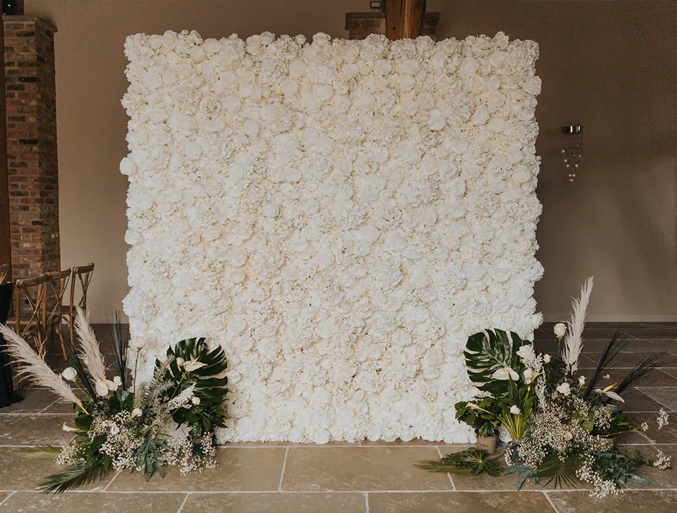 Classic Ivory Flower Wall