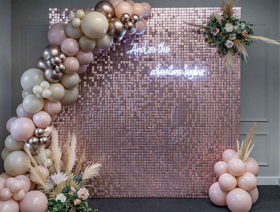 Pink Sequin Wall